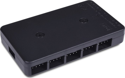 Ndarës ventilatorësh Alphacool Core, 10x 4-pin PWM, SATA power, i zi