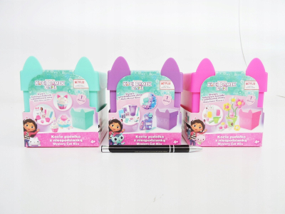 Masa modeluese Epee Gabbys Dollhouse Kitty Surprise Box, shkumë modeluese, rozë