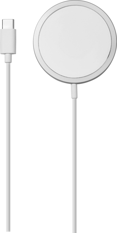 Karikues wireless me magnet Vivanco 62960, 15W, USB C, i bardhë