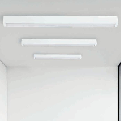 Lampë tavani Nowodvorski Straight, 92 cm, metal plastik, e bardhë