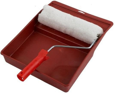 Set lyerje me rrotull dhe tabaka, 22 cm, najlon, plastike