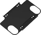 Mbajtëse rafti për monitor Elo E043382, për 10", metal, e zezë