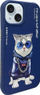 Këllëf telefoni Audi Nimmy Case për iPhone 15 6.1", me figurë Glasses Cool Cat, blu