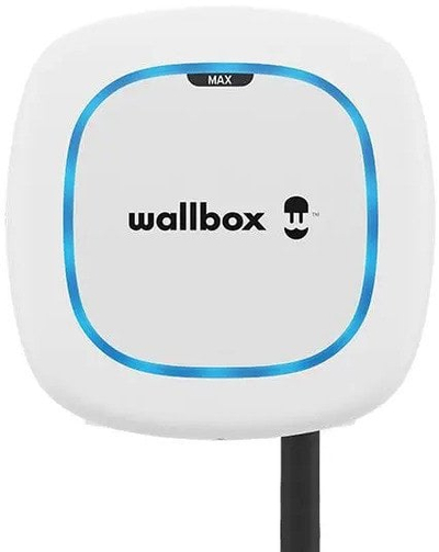 Karikues muri për makina elektrike Wallbox Pulsar Max, Type 2, 22 kW, kabllo 7 m, i bardhë
