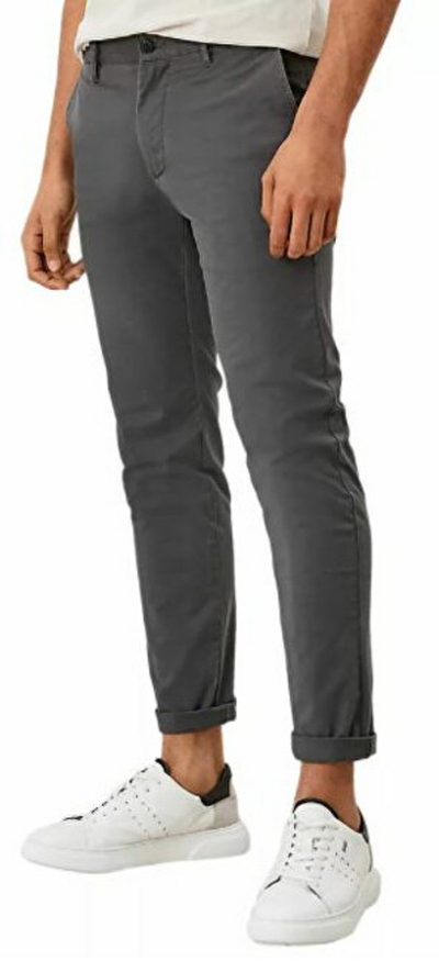 Pantallona s.Oliver Slim Fit, të hirta