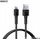 Kabllo karikimi Remax Leya Series RC-C093, USB në micro USB, 1m, 2.4A, e zezë
