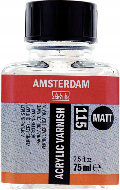 Llak akrilik Amsterdam 115 Matte, 75 ml, mat, transparent