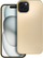 Kuti mbrojtëse për iPhone 15 Plus, TPU fleksibël, përfundim metalik, ari metalik