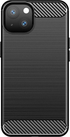 Футрола Armor Carbon за iPhone 14, флексибилен материјал, заштита од паѓање, црна