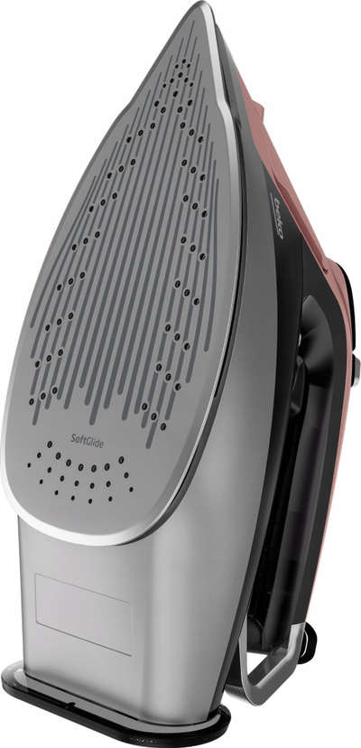 Hekur me avull Beko SIM8130P, 3000W, taban keramik SoftGlide, gri