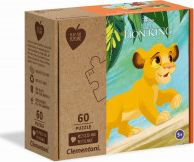 Puzzle Clementoni Lion King, 60 copa, karton i riciklum, shumëngjyrësh