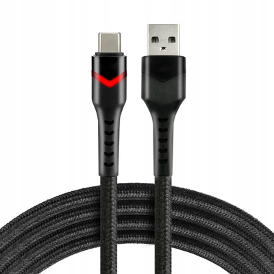 Кабел USB во USB C Usams EverActive CBB 2CBR, 2m, 3A, црн