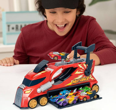 Lodër kamion T-Racers Mix N Race Thunder Truck, set loje, për kalamaj