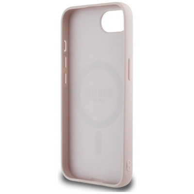 Këllëf telefoni Guess MagSafe 4G për iPhone 16e, TPU, rozë