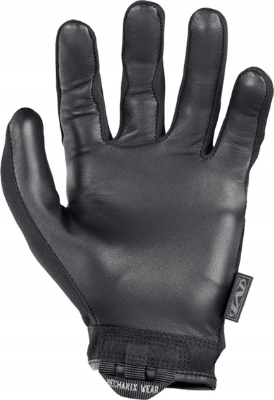 Doreza taktike Mechanix Wear Pursuit, lëkurë dhie, mbyllje me shirit ngjitës, ngjyrë e zezë