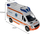 Autoambulancë lodër Ambulance 22731, me drita e zë, me barrelë, e bardhë
