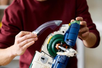Set lodër LEGO Star Wars Jango Fett's Starship 75409, 2970 pjesë, model koleksionues, shumëngjyrëshe