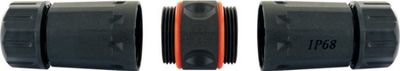 Lidhës rrjeti Schwaiger NWDK16533 RJ45, IP68, femër – femër, e zi