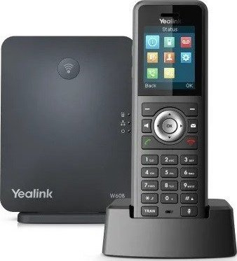 Sistem telefoni DECT Yealink W69P, bazë W60B, dorezë W59R, i zi