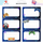 Stickers etiketa shkollore All Kids Game Pad, 6 copë, blu