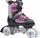 Patina inline Enero Pro LED 4 në 1, nr 34-37, për kalamaj, rozë