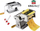 Makina për makarona KingHoff KH-3113-B, 5 në 1, çelik inox, argjendtë