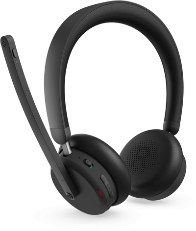 Слушалки Lenovo 4XD1S19778, со кабел, со микрофон, црни