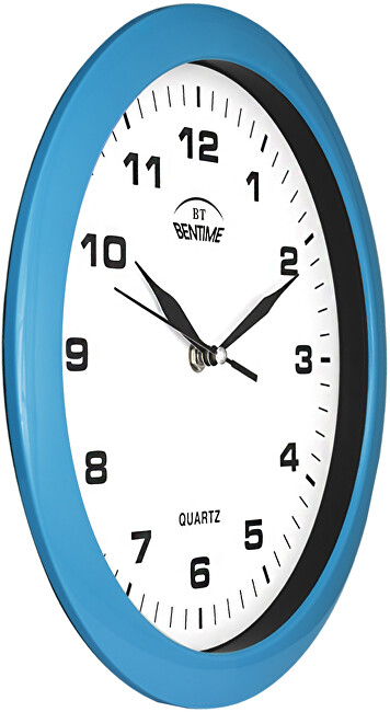 Orë muri Bentime H01-SW8047BL, e kaltër/bardhë