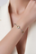Set Elegant Qafore & Byzylyk me Kristale Champagne