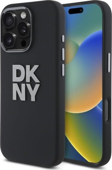 Mbulesë telefoni DKNY DKHCP16LSMCBSK për iPhone 16 Pro 6.3", hardcase silikon i lëngshëm, e zezë
