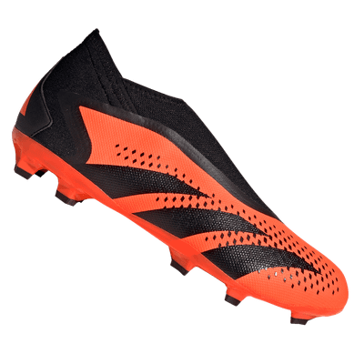 Këpucë futbolli Adidas Predator Accuracy.3 Laceless FG, pa lidhëse, për bar natyral, portokalli me të zezë