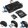 Читач на картички Vakoss TC-R425X, USB MicroUSB USB C, 6 во 1, црн