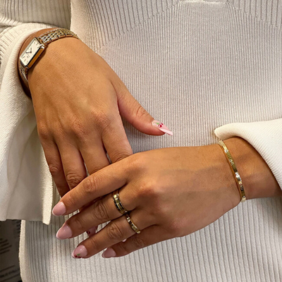 Unazë Daniel Wellington Elan DW0040005, e veshur me ar, ngjyrë ari