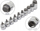 Set çelësa goditës ASTA A M10HEXL, profil i ulët, HEX 3/8" dhe 1/2", në shinë