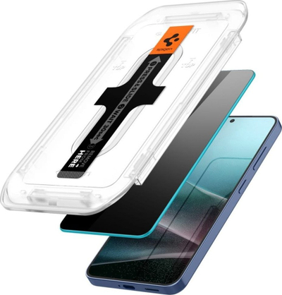 Xham mbrojtës Spigen Glass TR EZ Fit HD Privacy, 2 copë, Samsung Galaxy S25 Plus S24 Plus, transparent