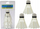 Toptha badminton Leantoys, me pupla natyrale, set 3 copë, të bardhë