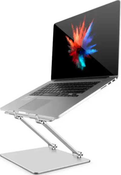 Mbajtëse laptopi DA117, alumini, e rregullueshme, ngjyrë argjendi