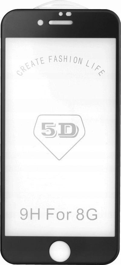 Mbrojtës ekrani 5D Full Glue për iPhone Xr 11, matte, i zi