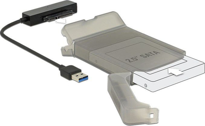 Kuti e jashtme për disk 2.5" Delock 62742, USB 3.0, SATA 6 Gb/s, e zezë