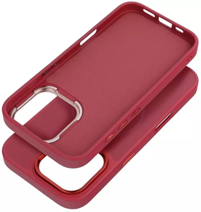 Këllëf telefoni OEM Frame Mag Cover për iPhone 17 Pro, kompatibil me MagSafe, magenta