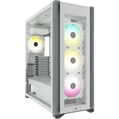 Kutia PC Corsair 7000X RGB, Full Tower, xham i temperuar, e bardhë