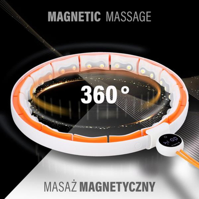 Set fitnesi HMS HHM21, hula hup me peshë magnetike, rrip formues beli