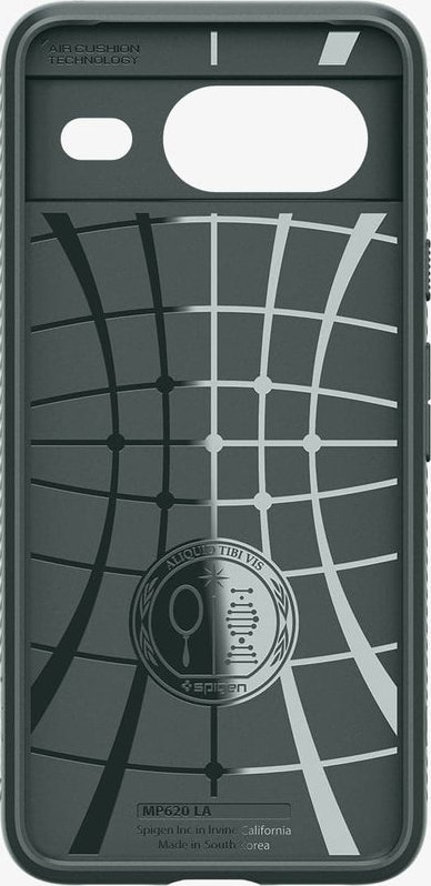 Mbulo telefon Spigen Liquid Air për Google Pixel 8, TPU i butë e fleksibël, mbron nga goditjet, jeshile e errët