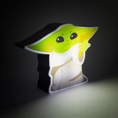 Dritë dekorative Paladone The Mandalorian The Child 2D Box, 15cm, me bateri, e gjelbër