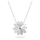 Qafore për femra Swarovski, e argjendtë/rozë/transparente