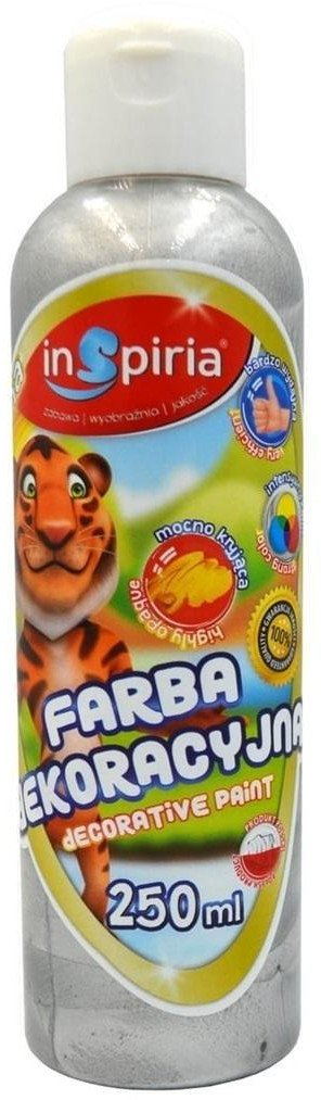Bojë dekorative metalike InSpiria Silver, 250 ml, argjend
