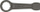 Çelës unazor Kukko 406 DIN7444, 32mm, gjatësi 195mm, gri