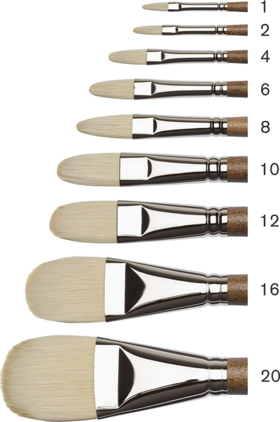 Furçë pikture Winsor & Newton Artists Oil Synthetic Hog Filbert 8, për bojë vaji
