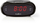 Radiokarike me alarm Nedis, LED 0.6", radio AM FM, e zezë