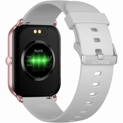 Smartwatch për goca GRAVITY GT36-2, ekran 1.85", Bluetooth, gri rose gold